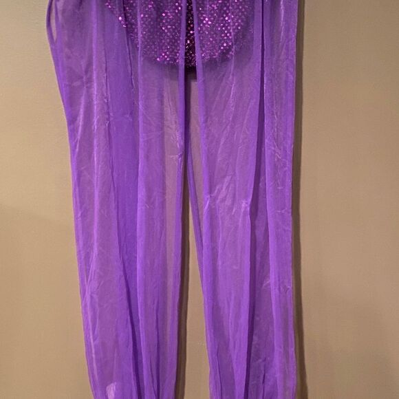 Genie Costume Purple Size XL - Picture 5 of 11